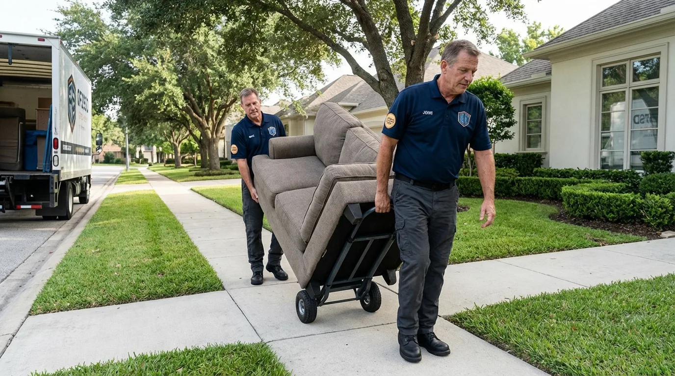 Local residential moving crew loading furniture in Sale Creek, TN